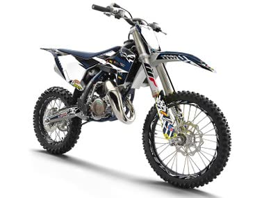 2018-2024 TC 85 Mayhem Blue Senge Graphics Base Kit - Compatible with Husqvarna Dirt Bikes | High-Quality Motocross Decal Set for Off-Road Racing & Custom Bike Styling