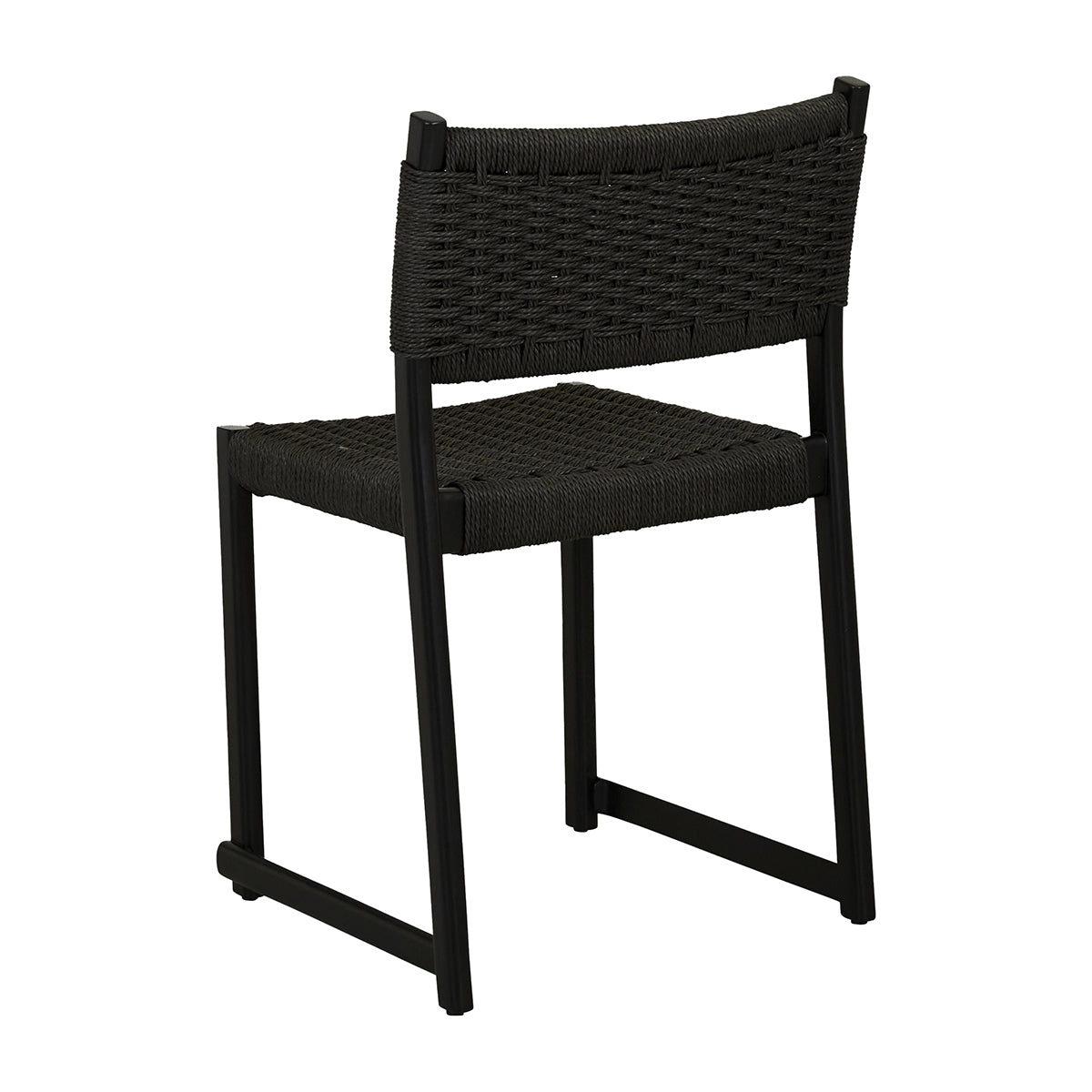 Anton Paper Cord Dining Chair - Natural Woven Seat, Solid Wood Frame, Mid-Century Modern Design - Perfect for Kitchen, Dining Room, and Breakfast Nook