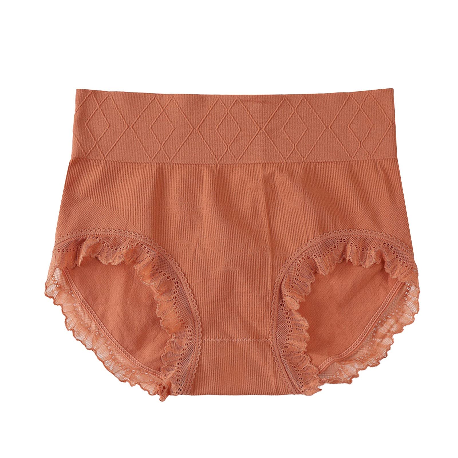 DHENLI Women's Cotton Underwear - Soft Comfortable Hipster Panties with Lace Trim - Breathable Stretch Full Briefs for Everyday Wear, Sleep & Lounge