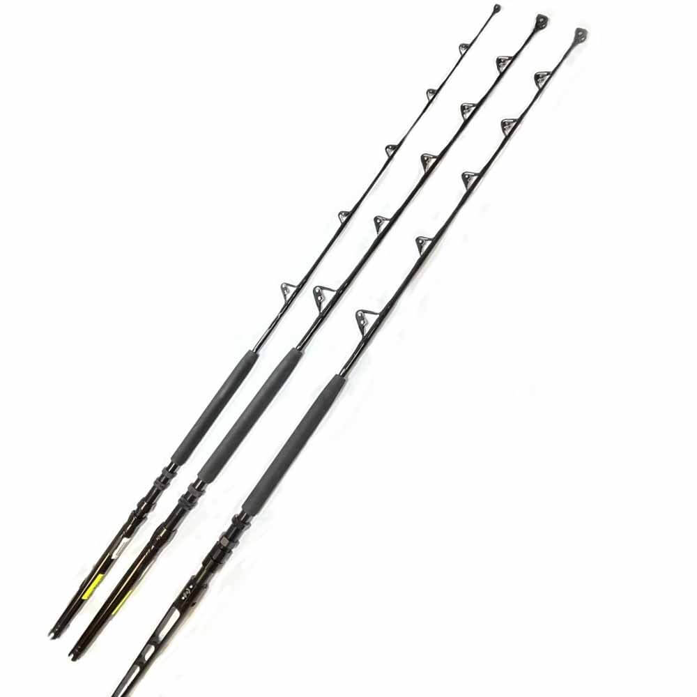 Capt. Harry’s Blackout Series Stand Up Roller Guide Rods - Premium Fishing Rod Guides for Saltwater & Freshwater - Perfect for Surf Casting, Trolling & Offshore Fishing