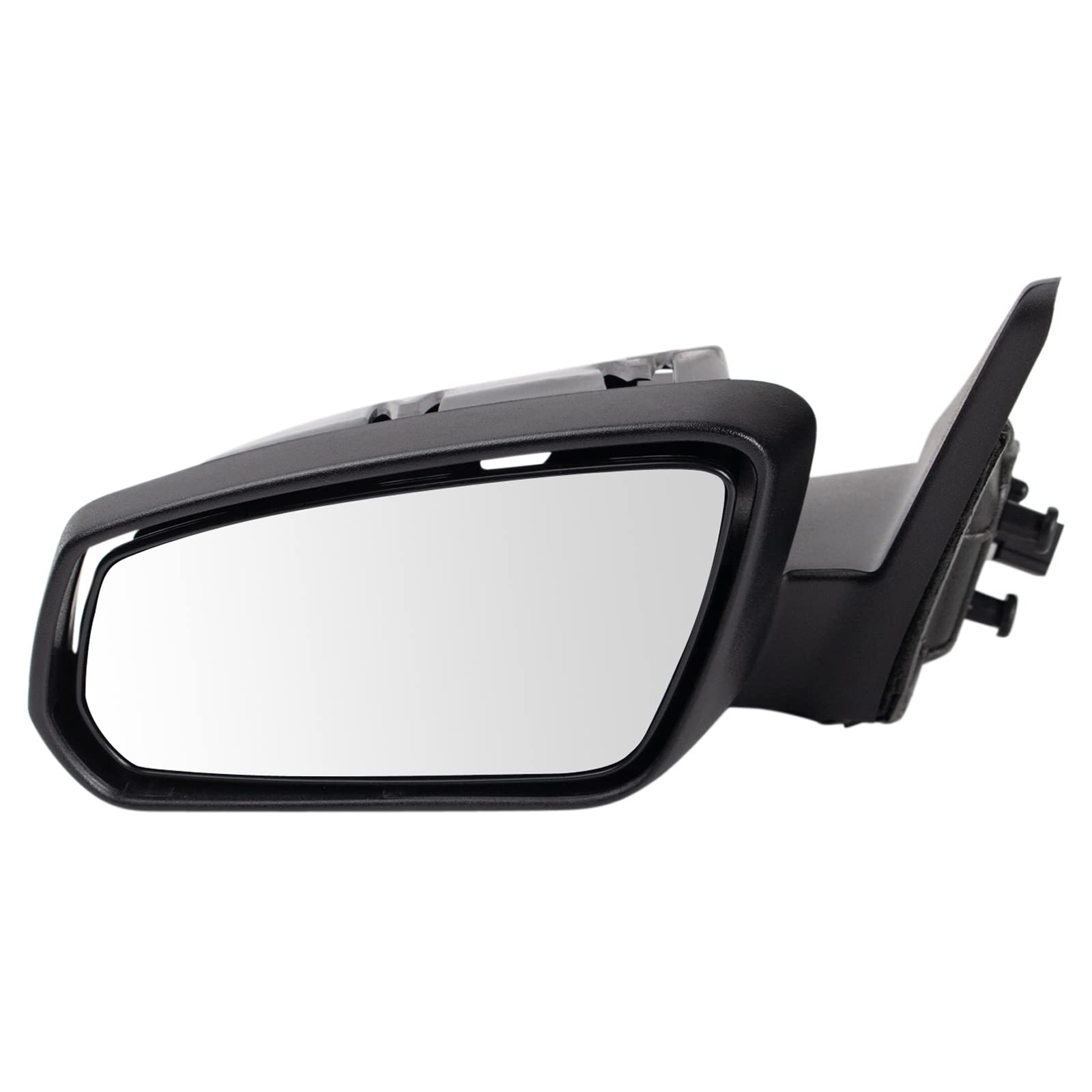 TRQ Left Side Mirror Replacement for 2013-2014 Ford Mustang - Driver Side, Non-Heated, No Spotter Mirror (FO1320452) - Perfect for Parking & Daily Commuting