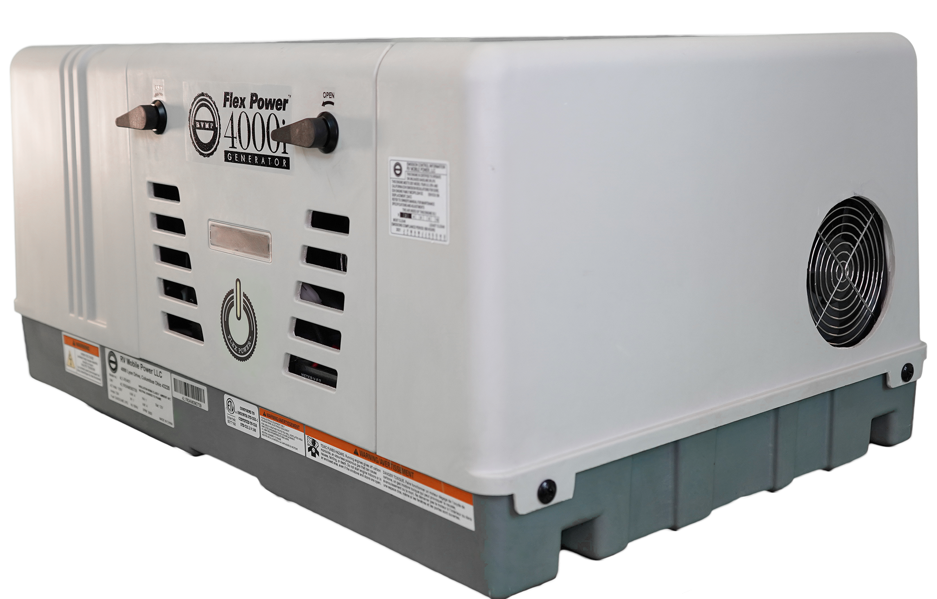 RVMP Flex Power 4000i Dual Fuel Portable Generator - Gas & Propane Powered - 4000W Inverter Generator for Camping, RV, Home Backup & Outdoor Power Needs