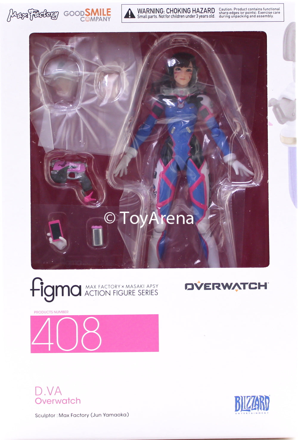 Figma #408 D.Va Overwatch Action Figure - Collectible Anime Model for Gamers & Fans | Perfect for Display, Cosplay & Gift Giving
