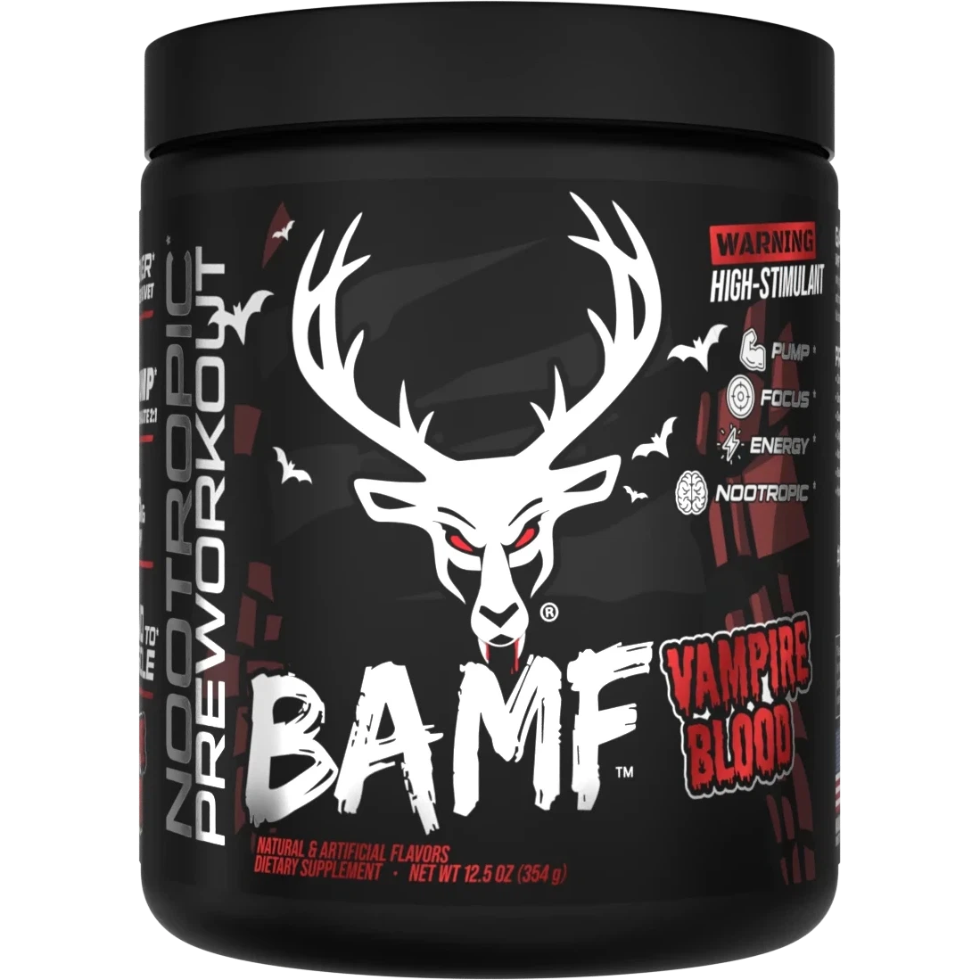 Bucked Up BAMF Pre-Workout Powder - Energy & Focus Booster for Intense Gym Sessions & Athletic Performance