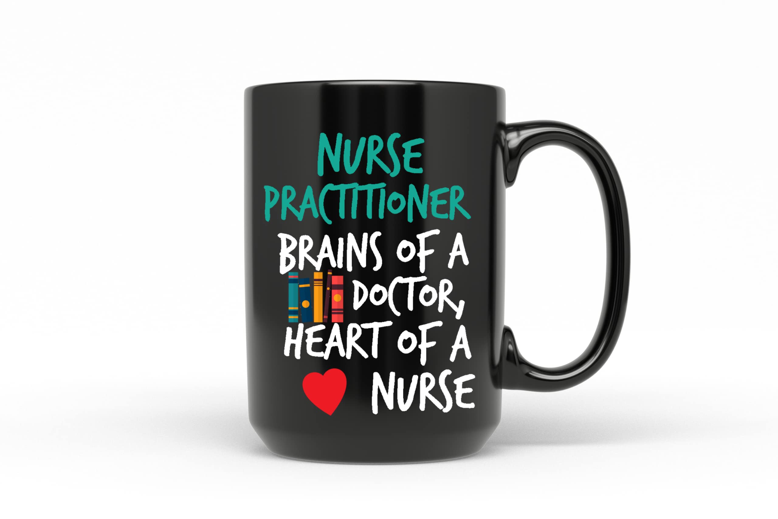 Black NP Nurse Practitioner Coffee Mug - 15 oz Ceramic Travel Mug for Nurses & Healthcare Professionals - Perfect for Coffee, Tea, or Hot Chocolate at Work, Home, or Gifts