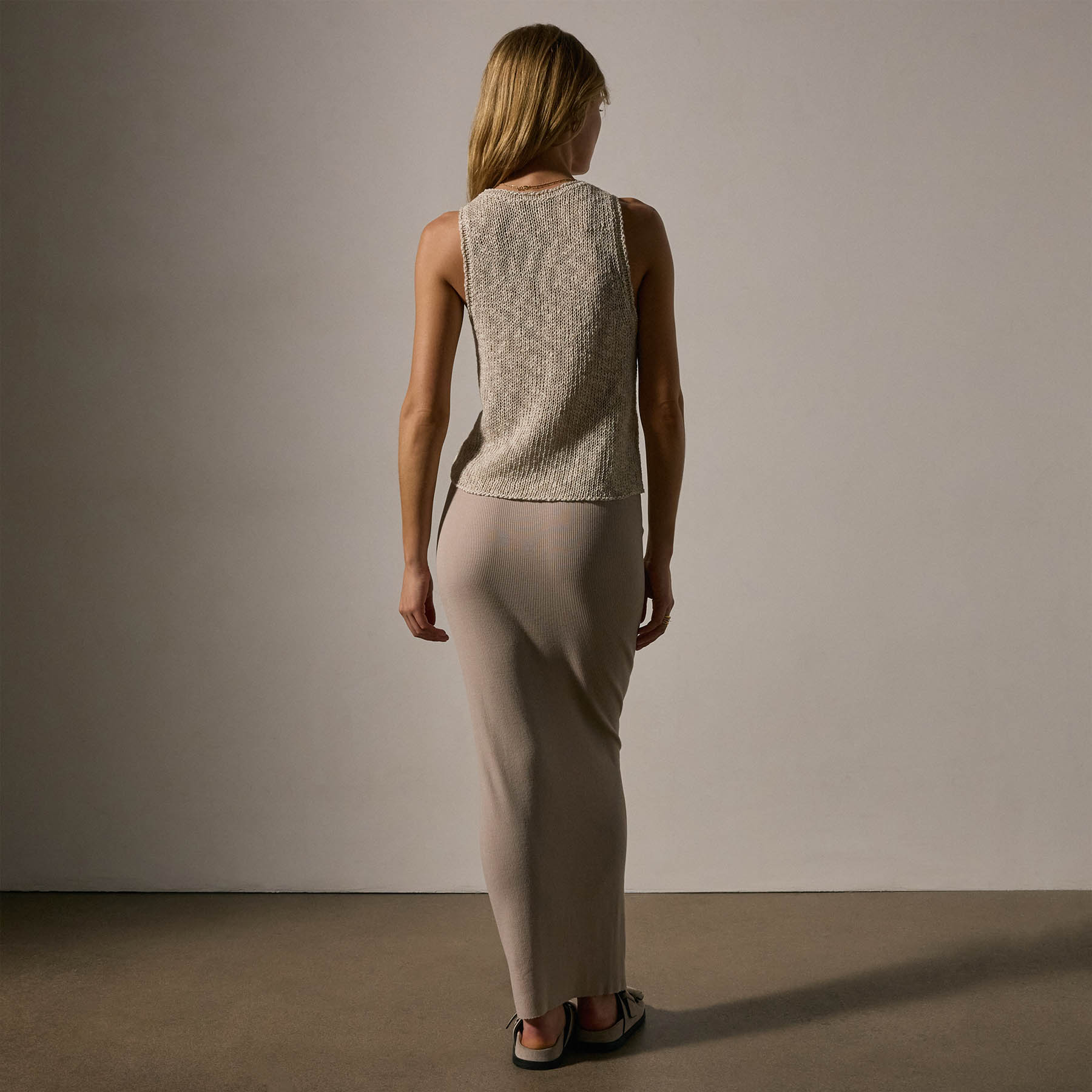 Breathable Cotton Linen Knit Tank Top - Natural Color Women's Summer Casual Wear for Beach, Travel & Everyday Comfort