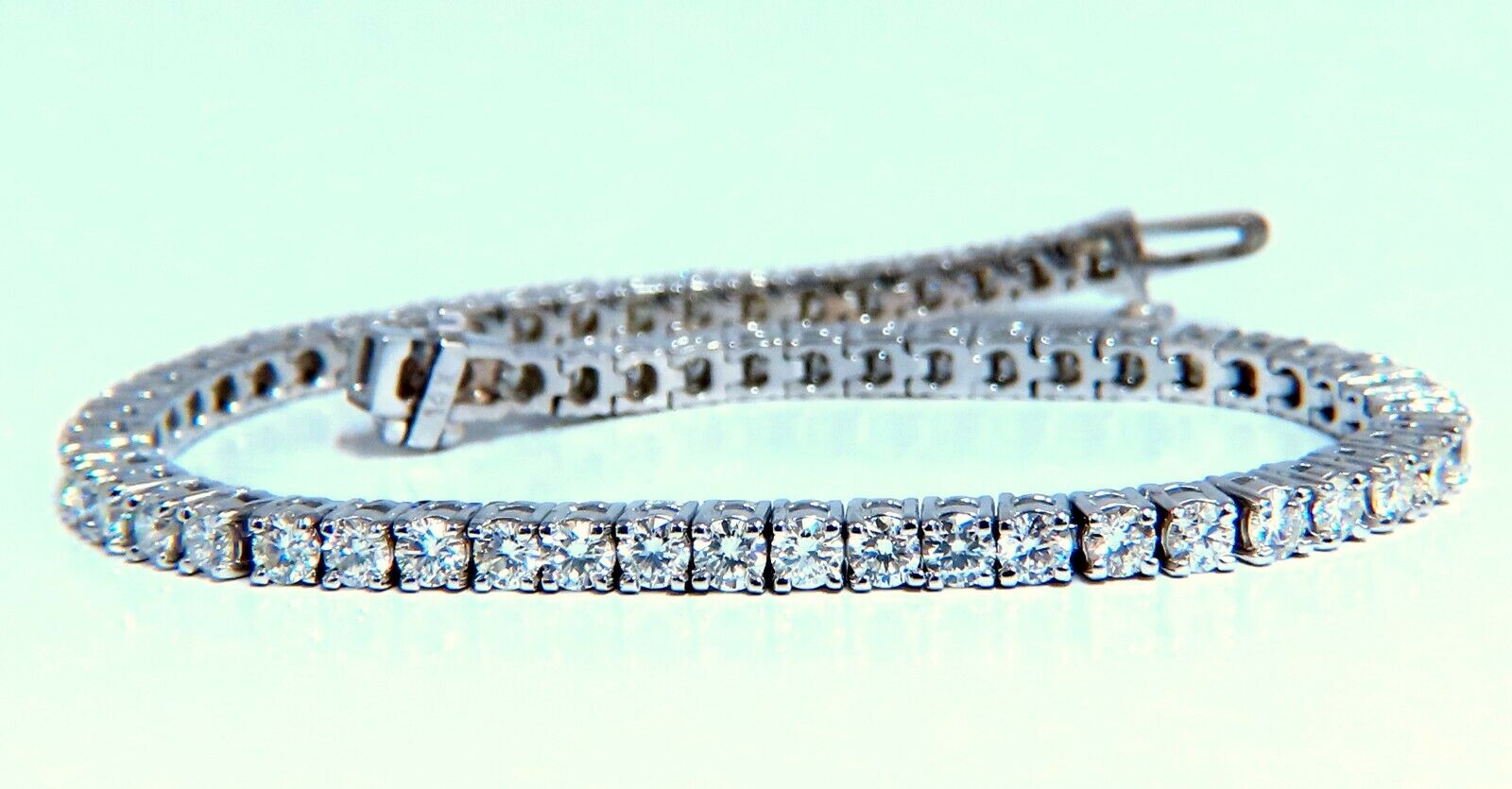 4.50 Carat Natural Round Diamond Tennis Bracelet in 14K Gold - Elegant Jewelry for Women, Perfect for Weddings, Anniversaries & Special Occasions