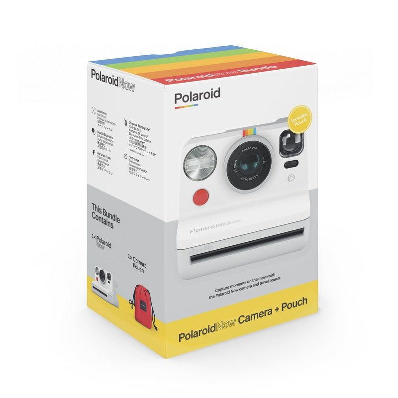 Polaroid Now Instant Camera with Travel Pouch - Perfect for Travel, Parties & Capturing Memories On-The-Go