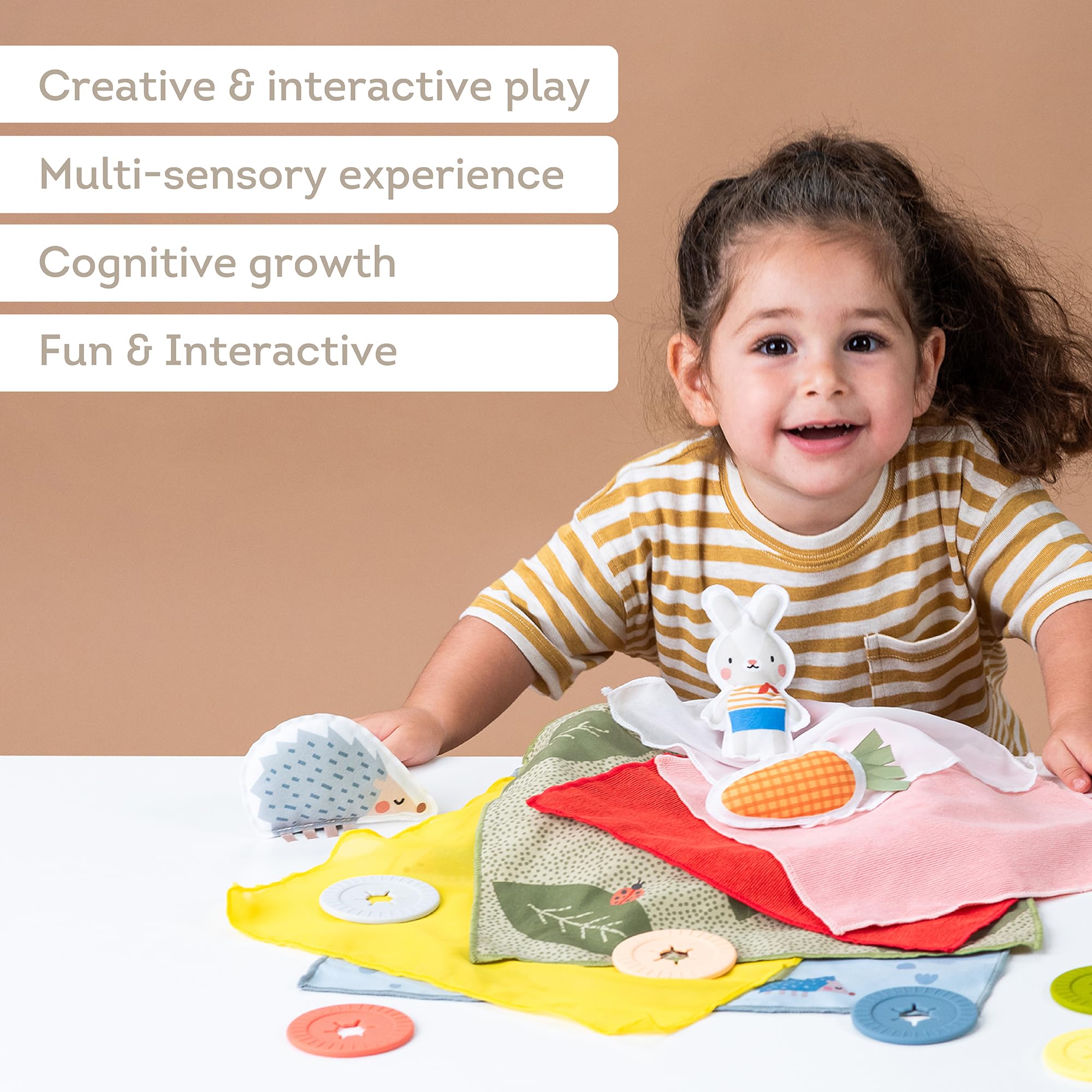 Taf Toys 13335 Peek-A-Boo Baby Activity Toy - Interactive Sensory Play for Infants & Toddlers - Perfect for Nursery, Playtime & Early Learning Development