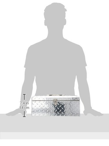 Lund 5116 Challenger Series Brite Hand-Tote Storage Box - Silver | Durable Car Organizer for Tools, Groceries & Sports Gear | Perfect for Trucks, SUVs & Road Trips