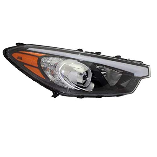 2014-2016 Kia Forte LX Right Passenger Side Halogen Headlight Assembly with Bulb - Replacement for Non-LED Models | Perfect for Night Driving & Road Safety