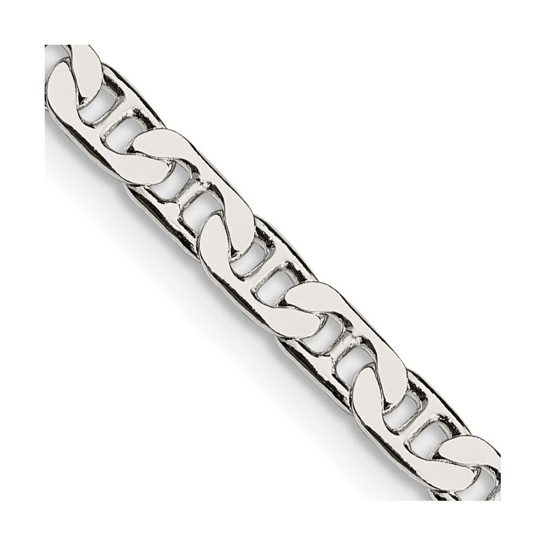 925 Sterling Silver Nautical Anchor Chain Necklace for Women & Men - Adjustable Lengths 16-30 Inches | Perfect for Gifts, Casual Wear & Beach Outfits