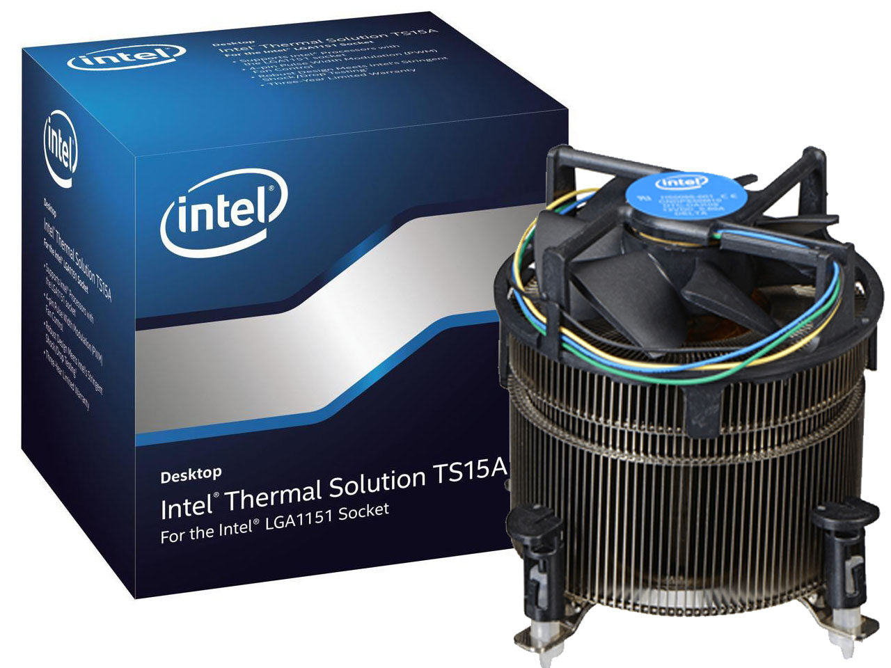 Intel BXTS15A CPU Cooler - High Performance Thermal Solution for Desktop PCs | Ideal for Gaming, Workstations & Home Office Use