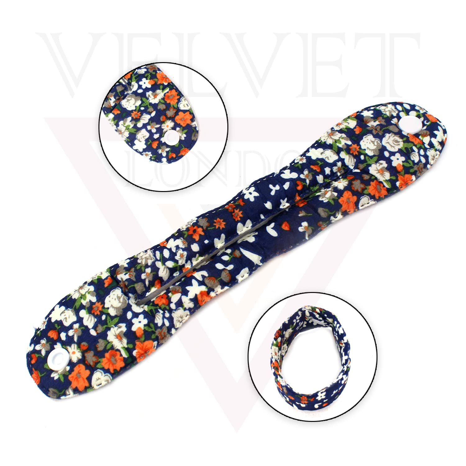 2Pcs Floral Magic Bun Wraps - Hair Donut Twisters & Roll Clips for Women & Girls | Easy Ponytail & French Twist Styling Tools | Perfect for Weddings, Parties & Everyday Hairstyles