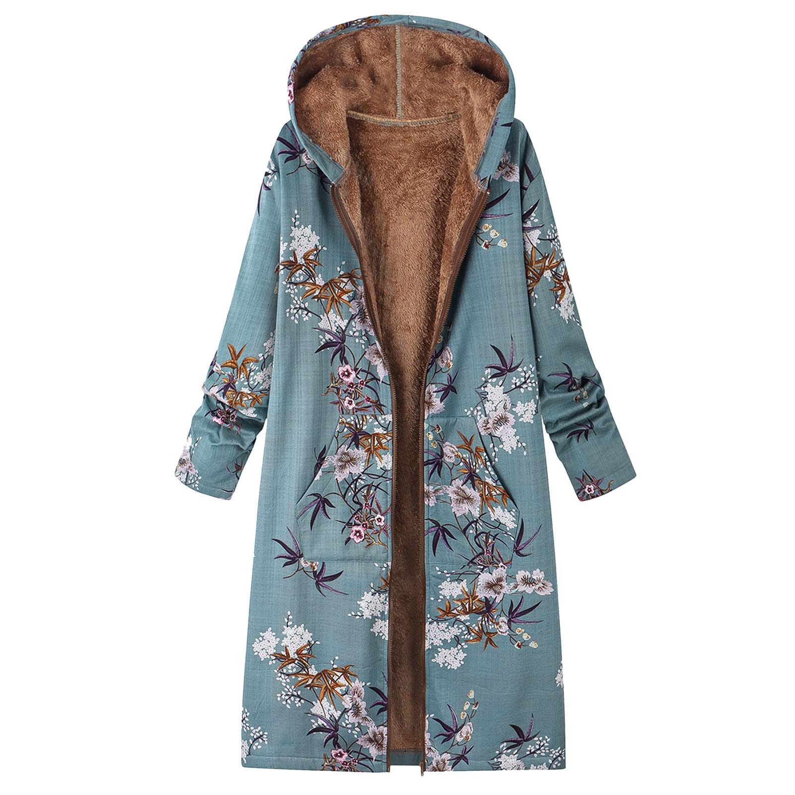 YfiDSJFGJ Women's Sherpa Fleece Lined Jacket - Winter Warm Plaid Parka Coat with Lapel Collar | Cozy Outerwear for Cold Weather, Outdoor Activities & Casual Style