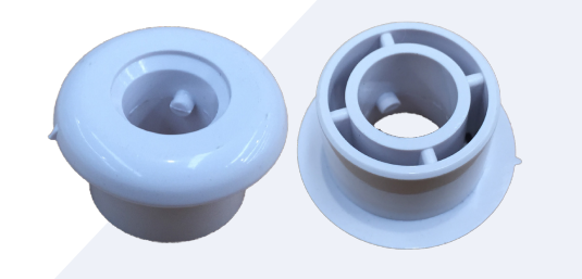 Pentair Triple Spray Wall Buttons 1/2 Inch 12mm - Pack of 10 White Plastic Pool Spa Bathroom Shower Accessories for Water Control and Decoration