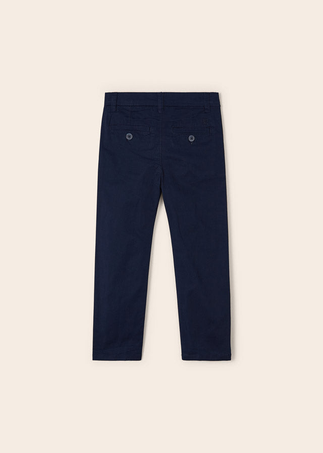 Mayoral Boys' Twill Basic Trousers - Comfortable Navy Blue Casual Pants for School & Play