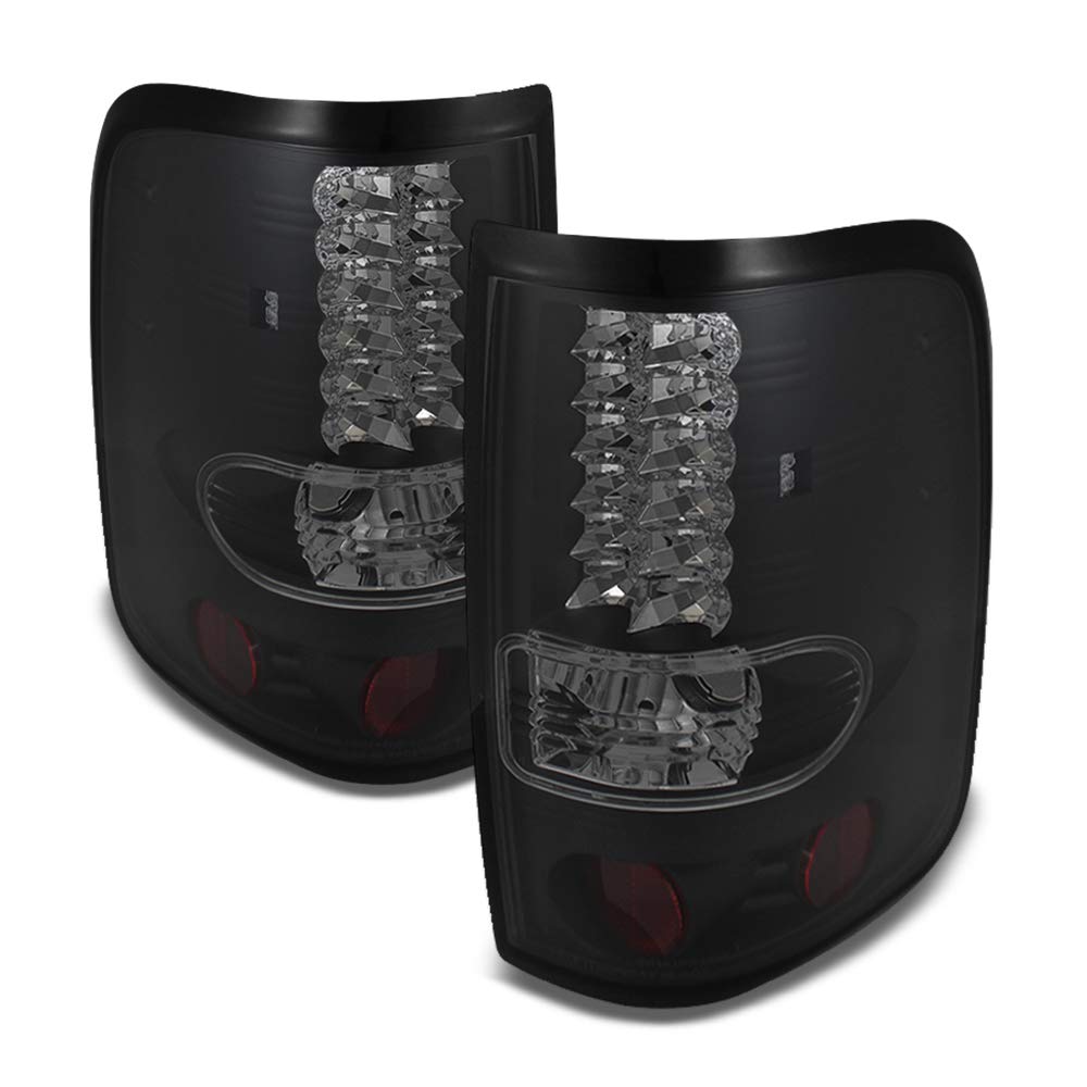 ACANII Smoked LED Tail Lights for 2004-2008 Ford F150 & Lobo - Pair Set (Driver & Passenger Side) - Durable Brake Lamps with Lumileds Technology - Perfect for Truck Upgrades & Nighttime Driving Safety