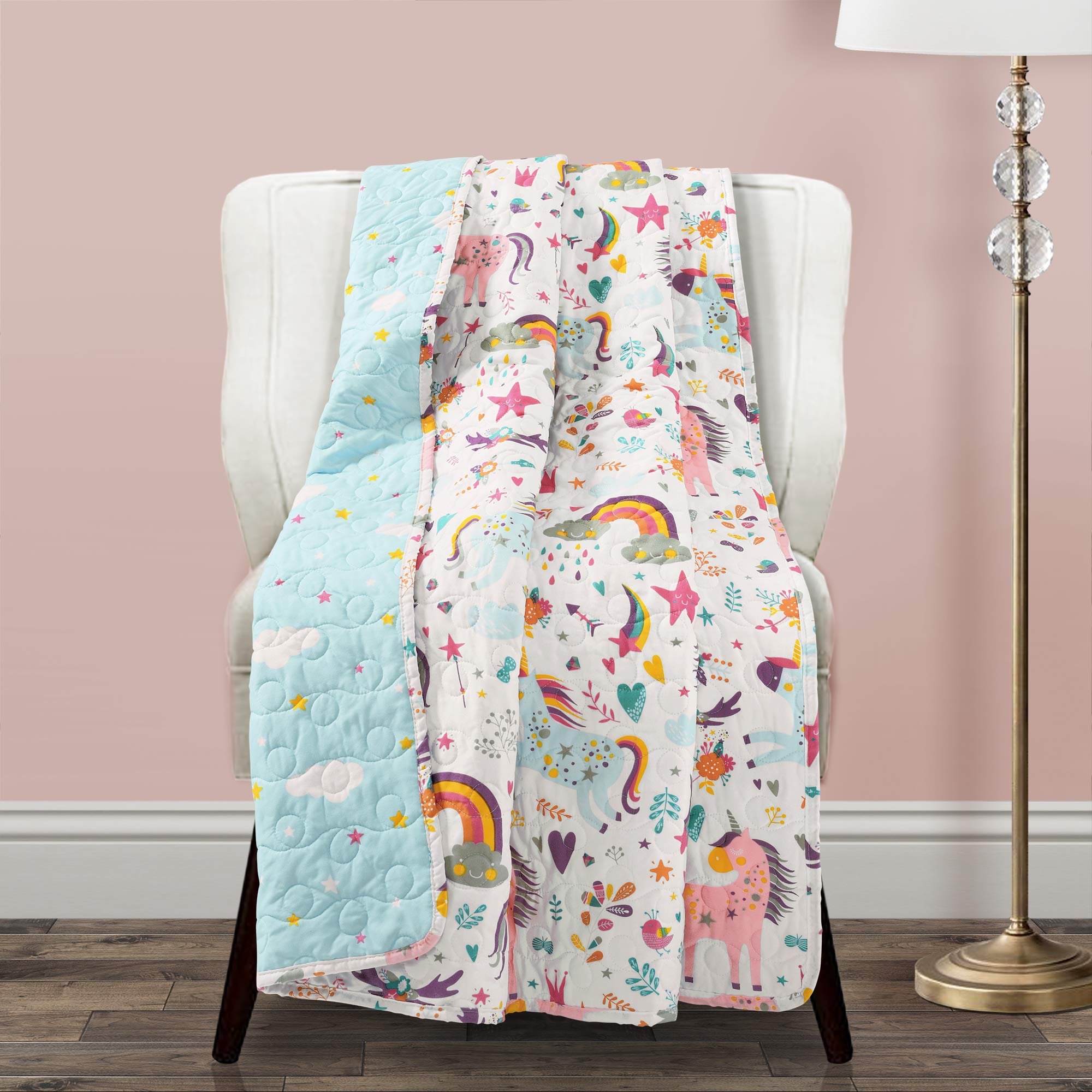 Unicorn Heart Throw Blanket 60x50
