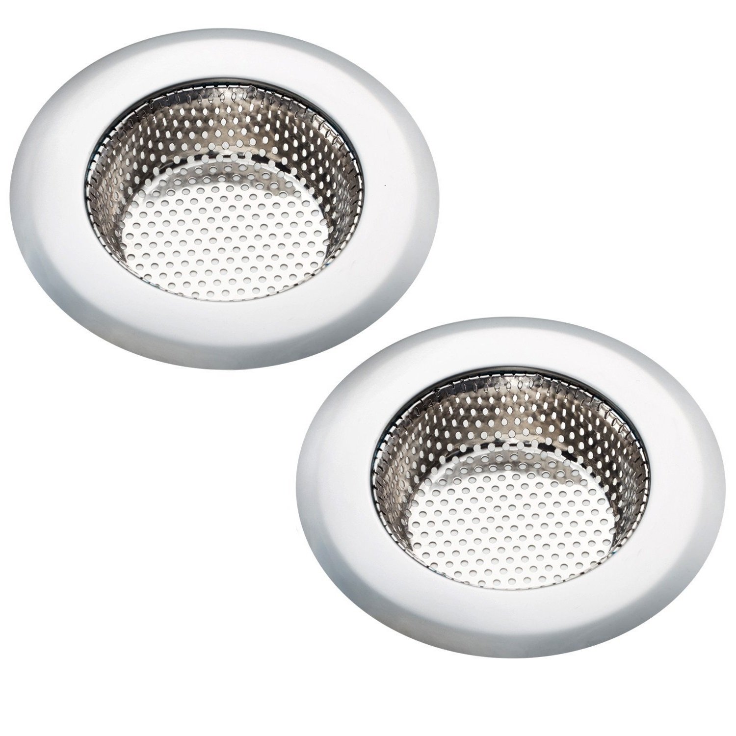 Heavy Duty Stainless Steel Kitchen Sink Strainer Stopper - 2 Pack (3