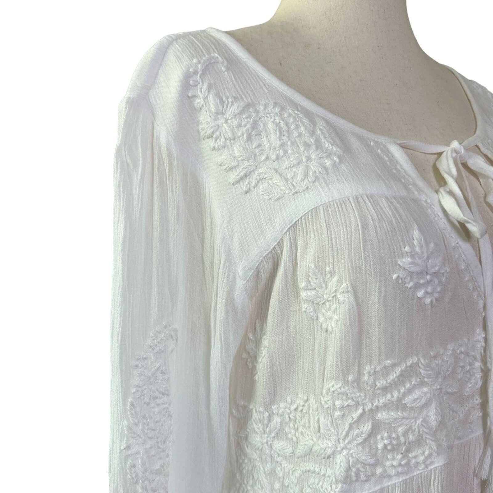 Hand Stitched Embroidered Blouse for Women - Elegant White Cotton Top with Floral Design | Perfect for Casual Wear, Office Outfits & Special Occasions