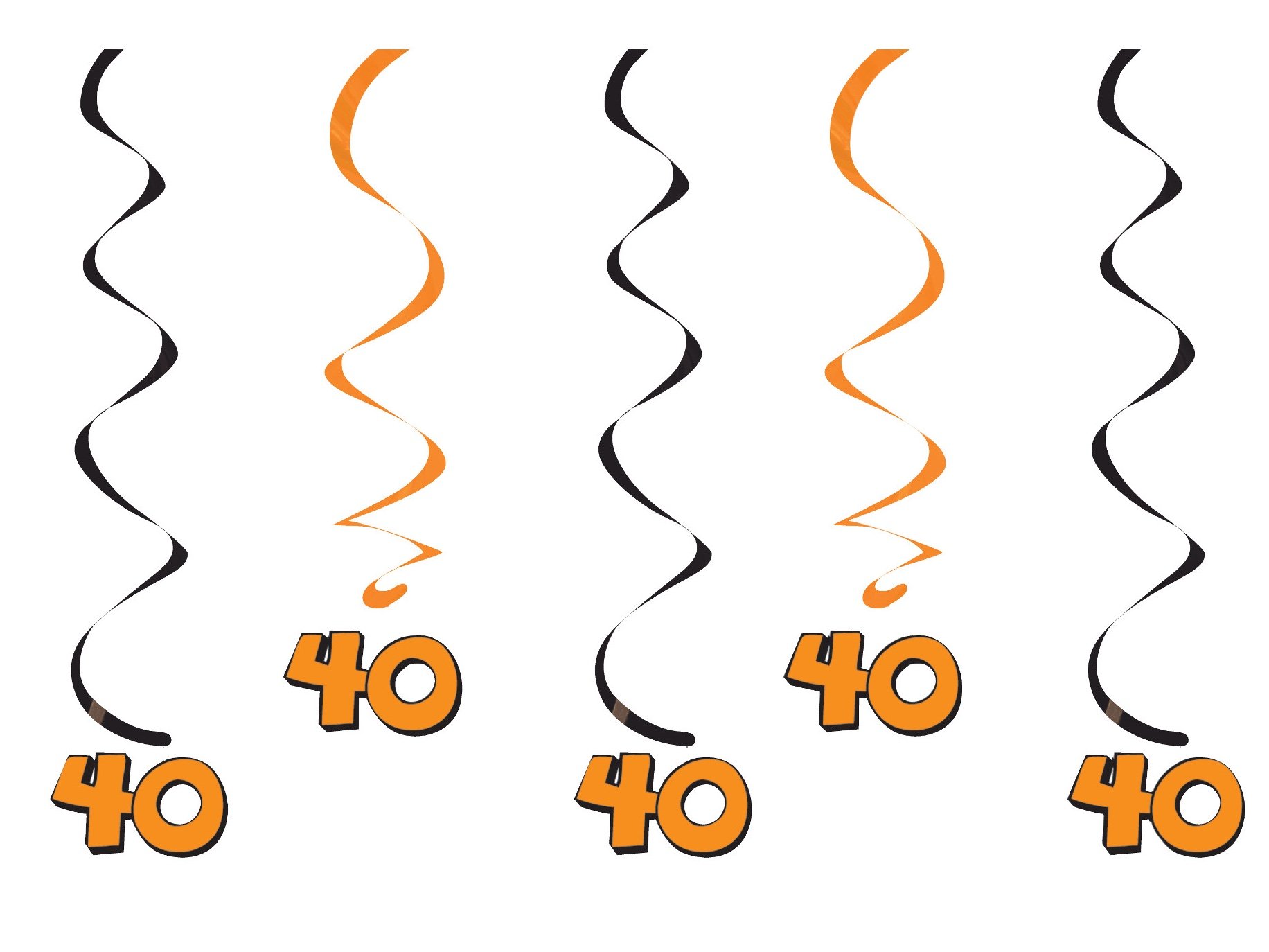 Creative Converting Halloween Party Supplies - Black & Orange Decorations for Spooky Themed Parties, Home Decor, and Events