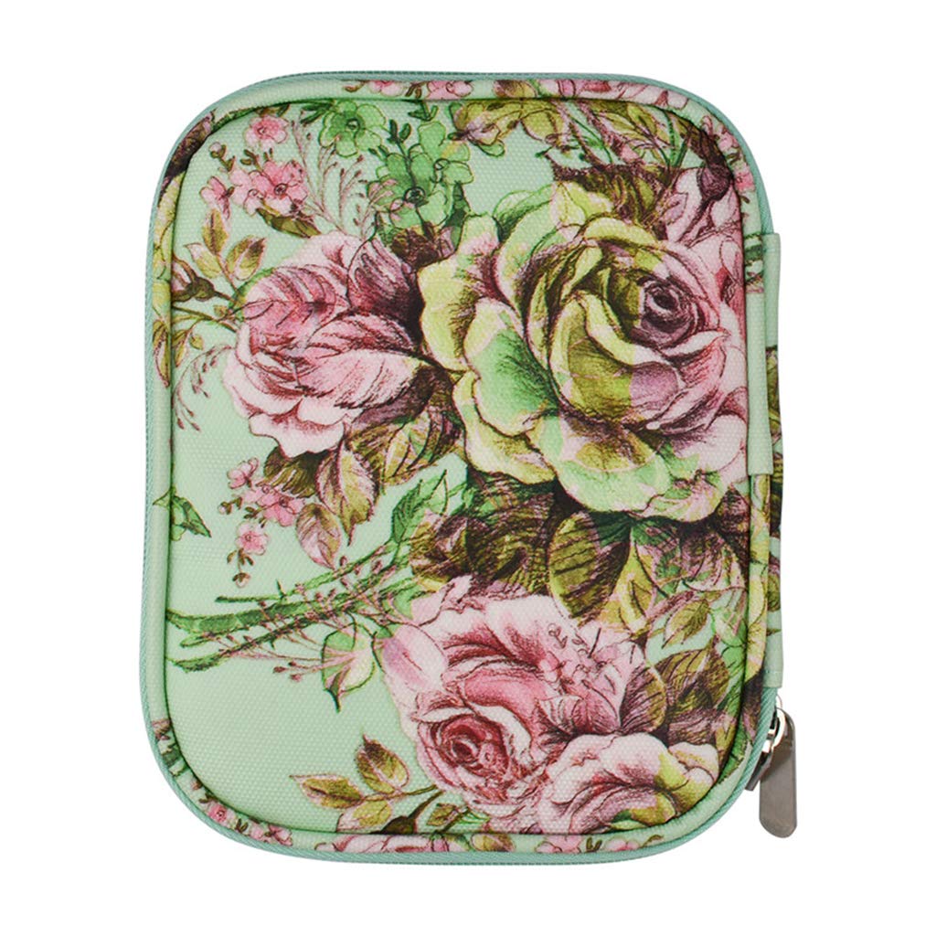 Crochet Hook Case with Zipper - Portable Travel Pouch for Knitting Needles & Crochet Accessories - Perfect for Crafters, Yarn Storage & On-the-Go Projects