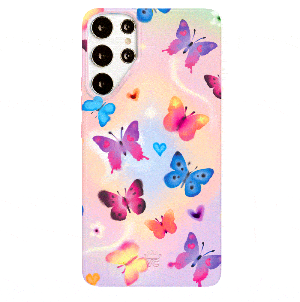 Aura Butterfly Samsung Phone Case - Premium Protective Cover for Samsung Galaxy Series | Perfect for Everyday Use, Travel & Style