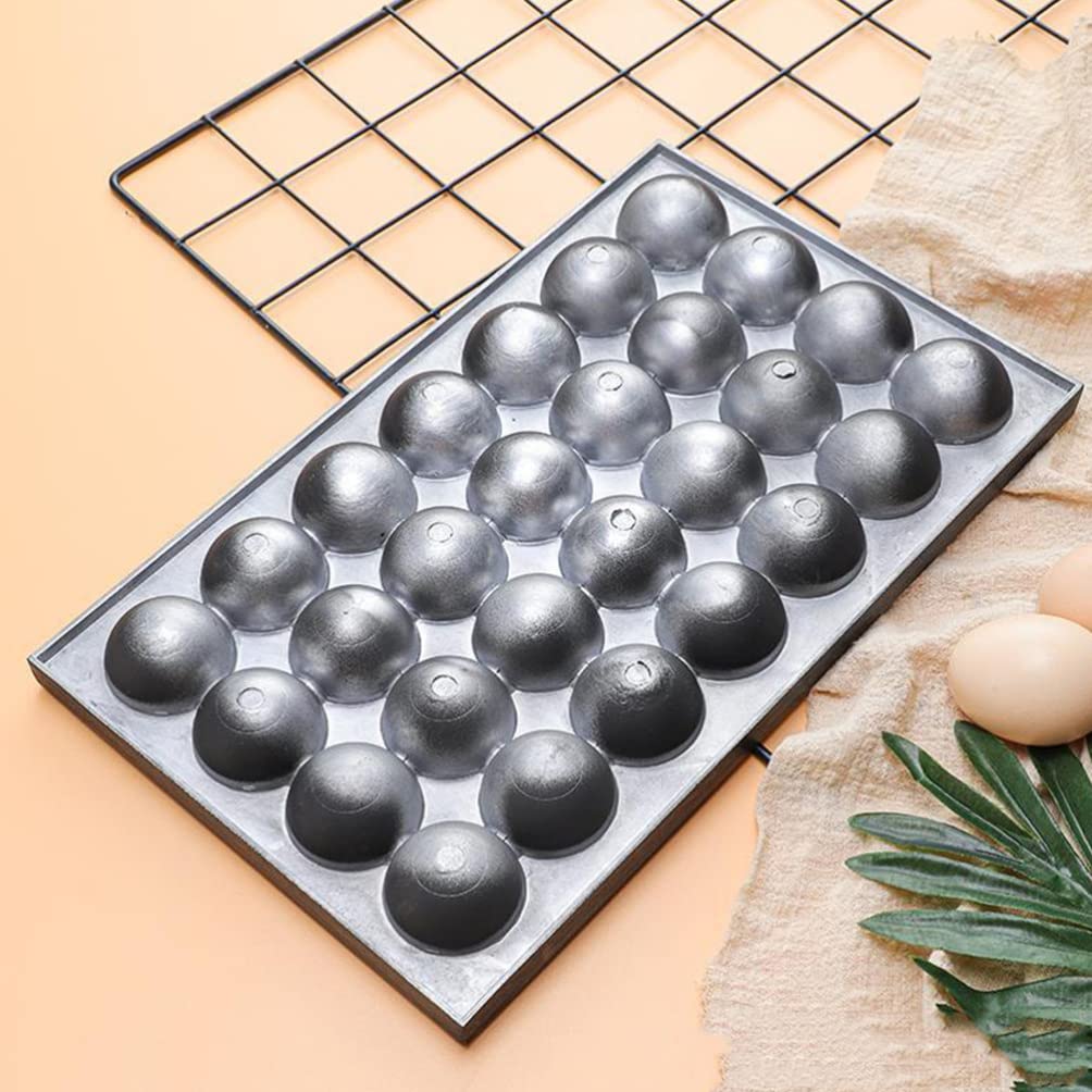 Cabilock 1-Piece Aluminum Pancake Ball Maker - Egg Frying Pan, Cake Pops Mold, Meatball Grill Pan, Mini Cake Molds & Baking Accessories for Desserts, Breakfast & Party Cooking