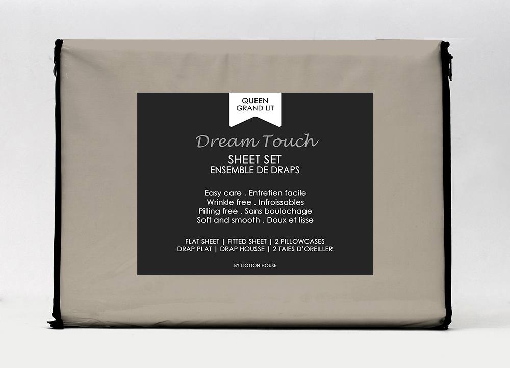 Premium Cotton House Microfiber King Sheet Set - Ultra Soft, Wrinkle & Fade Resistant - Multiple Colors (Beige, Gray, Navy) - Perfect for Master Bedroom, Guest Room & Luxury Hotels