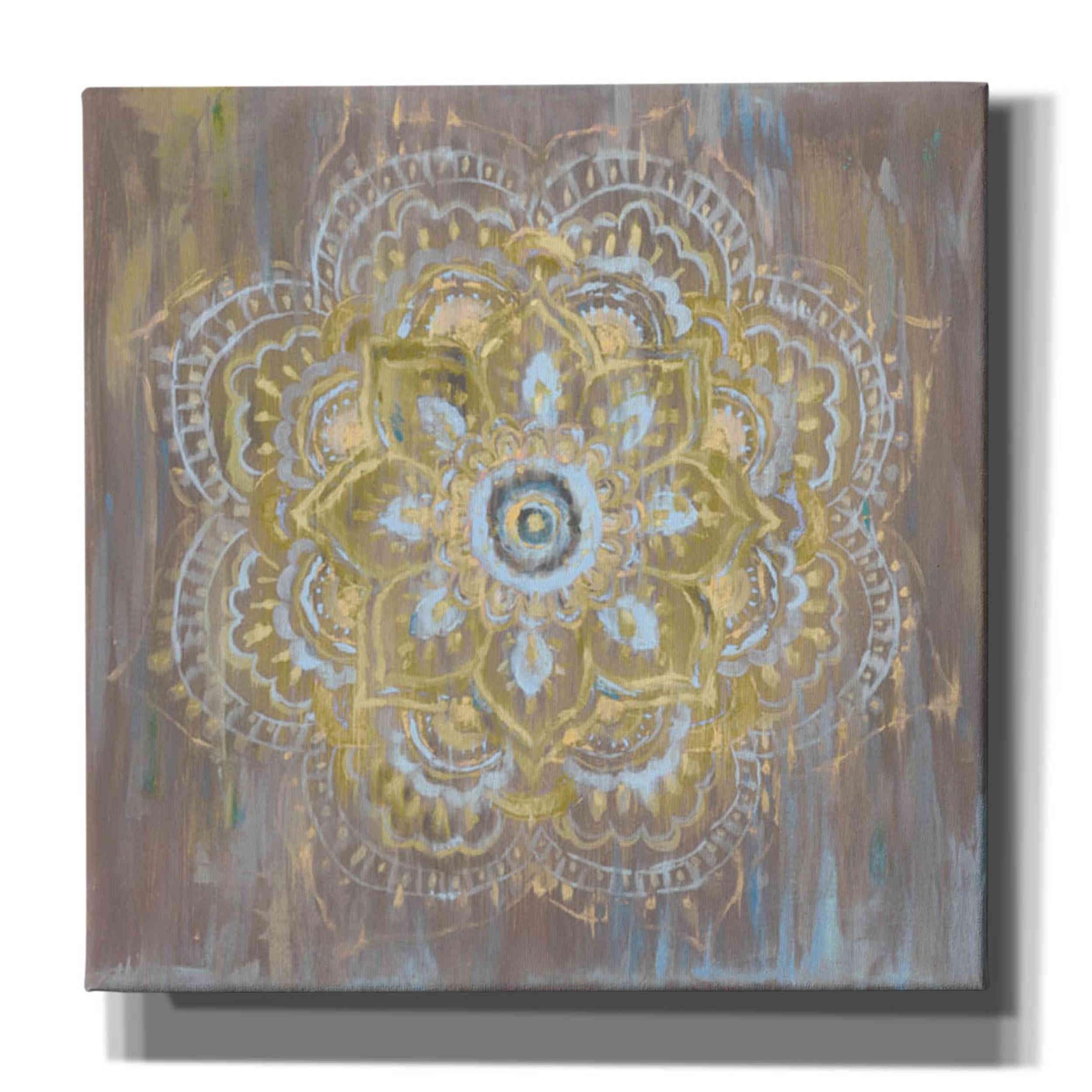Danhui Nai Bohemian Neutral Canvas Wall Art - 37x37 Inch Handmade Home Decor for Living Room, Bedroom & Office | Modern Abstract Painting for Boho Chic Interior Design