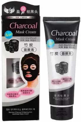 KAIASHA Activated Charcoal Face Mask for Deep Cleansing & Blackhead Removal - Pack of 1 | Detoxifying & Purifying Facial Treatment for Acne-Prone & Oily Skin | Perfect for Spa Day & Self-Care Routine