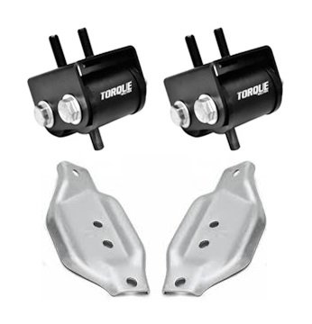 Torque Solution Performance Engine Mounts with Mount Plates - Compatible with Subaru WRX 2006-2015 & STI 2006-2016 - Upgrade for Smoother Shifting & Reduced Engine Vibration - Perfect for Street Racing & Performance Tuning