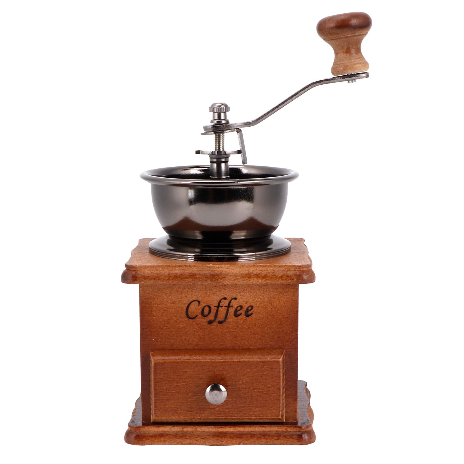 Premium Manual Coffee Grinder - Vintage Style Hand Crank Mill for French Press, Turkish & Espresso - Perfect for Home, Camping & Travel Use