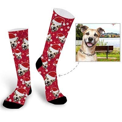 Custom Photo Face Socks - Personalized Funny Christmas Gift Socks for Women & Men - Perfect for Holidays, Gifts & Couple Matching