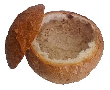 4 Pack Soup Boule Bread Bowls - Perfect for Serving Soups, Stews & Dips at Parties & Family Dinners