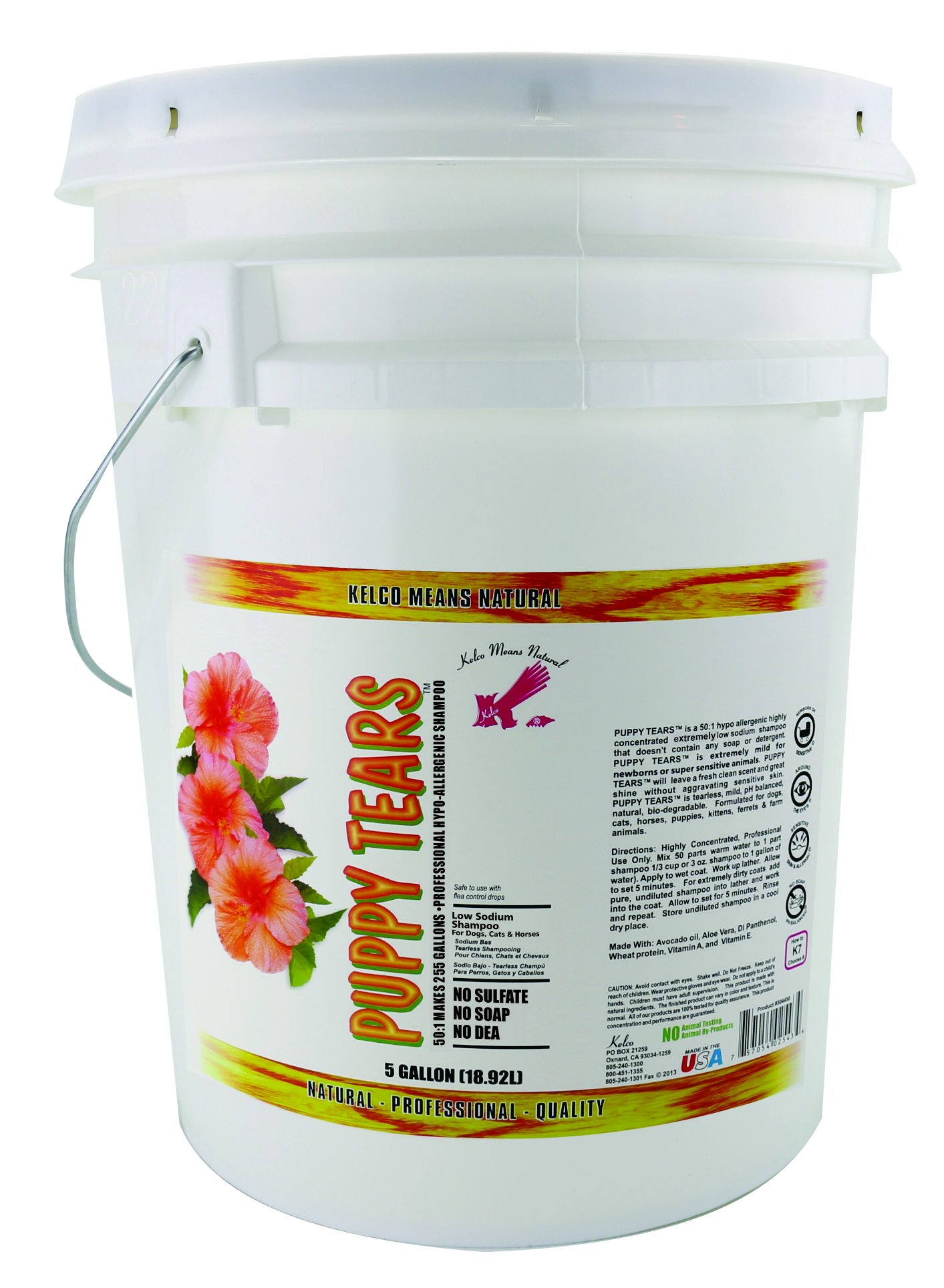 Kelco Wild Animal Kit N Pup 50:1 Concentrated Shampoo - 5 Gallon for Dogs, Pets & Veterinary Use | Professional-Grade Cleaning for Kennels, Grooming Salons & Animal Shelters