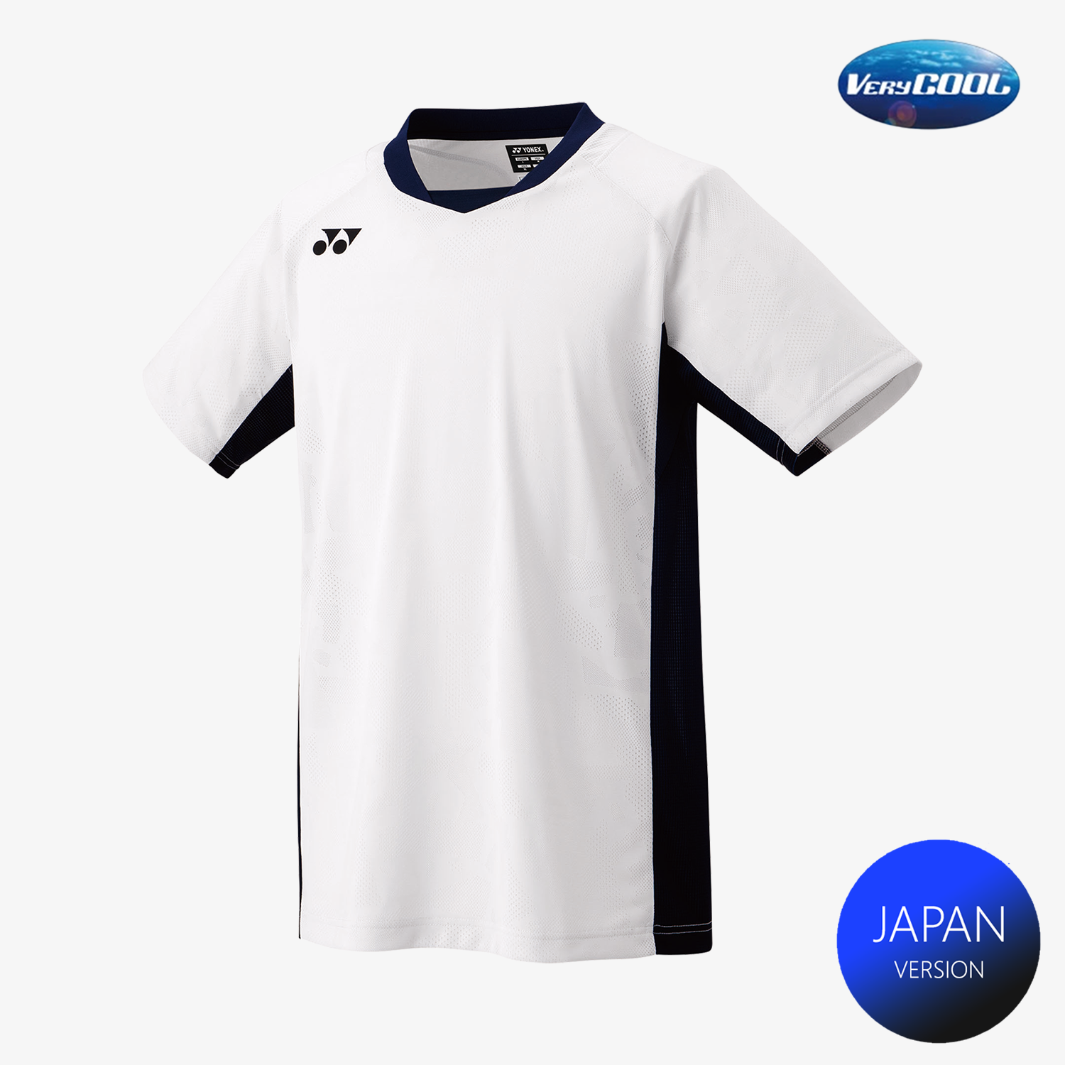 Yonex Men's Crew Neck Tennis Shirt 10634 - White - Perfect for Tennis Matches & Casual Wear
