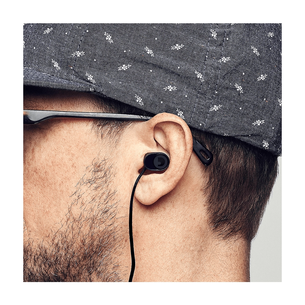 D'Addario PW DBUDHP 01 Bud Premium Hearing Protection Earplugs - High Fidelity Noise Reduction for Musicians, Concerts & Shooting Ranges