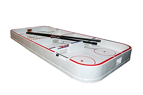 Universal Youth Box Hockey Game Set with Fiberglass Sticks & Real Puck - Perfect for Indoor Gym Class & Backyard Play