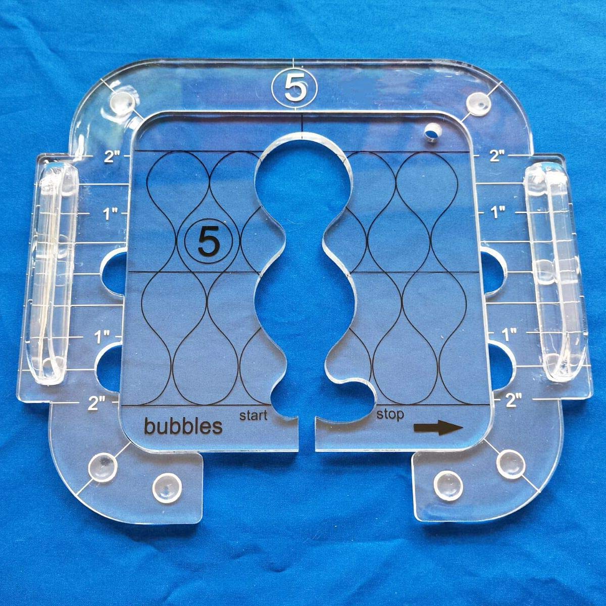 HONEYSEW Bubble Quilting Template for Free Motion - Perfect for DIY Quilting Projects