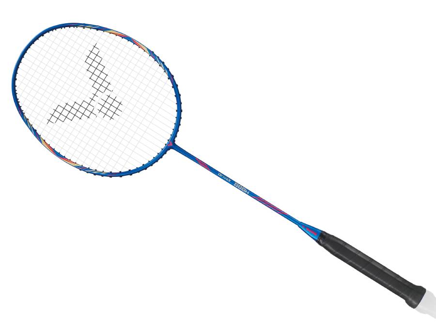 Victor DriveX 888H F Blue Badminton Racket - Professional Badminton Racquet with Lightweight Carbon Fiber Frame - Perfect for Training, Competition & Recreational Play