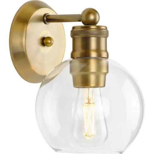 Modern Vanity Light for Bathroom - 3-Light LED Wall Sconce with Clear Glass Shades, Brushed Nickel Finish - Perfect for Makeup, Shaving & Bathroom Lighting