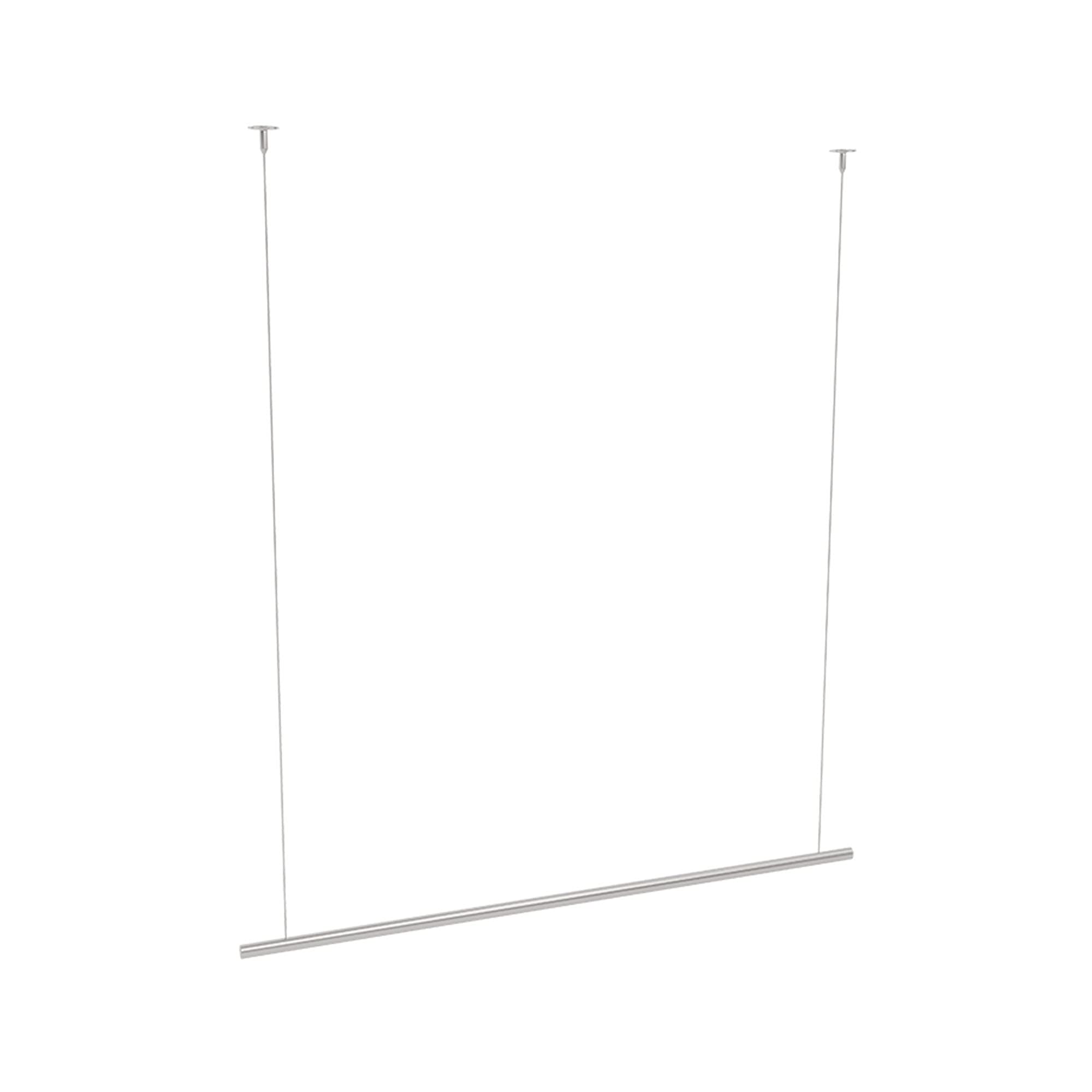 Stainless Steel Wall-Mounted Clothing Display Stand - Adjustable Height 80cm Heavy Duty Drying Rack for Retail Stores & Boutiques | Perfect for Store Displays, Laundry Rooms & Small Space Organization