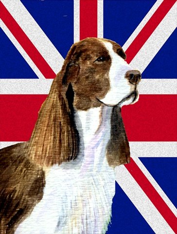 PatioPlus Springer Spaniel Garden Flag with British Union Jack Design - Perfect for Outdoor Decor, Yard, and Patio