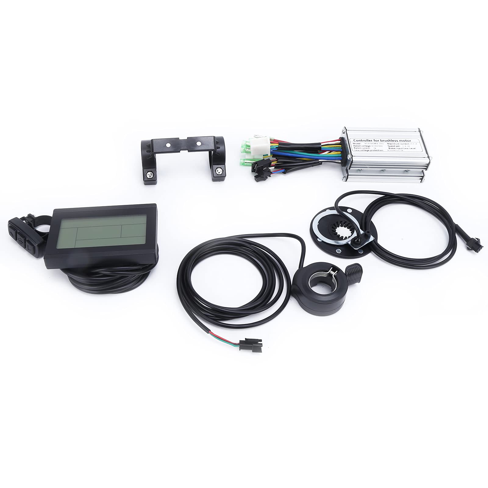 Brushless Motor Controller Kit for Electric Bikes - High Efficiency DIY LCD Panel Kit with KT-LCD3 Display & Throttle Sensor | Perfect for E-Bike Upgrades & DIY Electric Vehicle Projects
