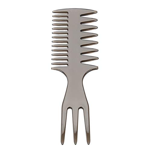 Men's Wide Tooth Comb for Hair Styling - Detangling, Straightening & Curling with Heat Protection - Perfect for Salon, Home Use & Travel Accessories (Round Comb Design)
