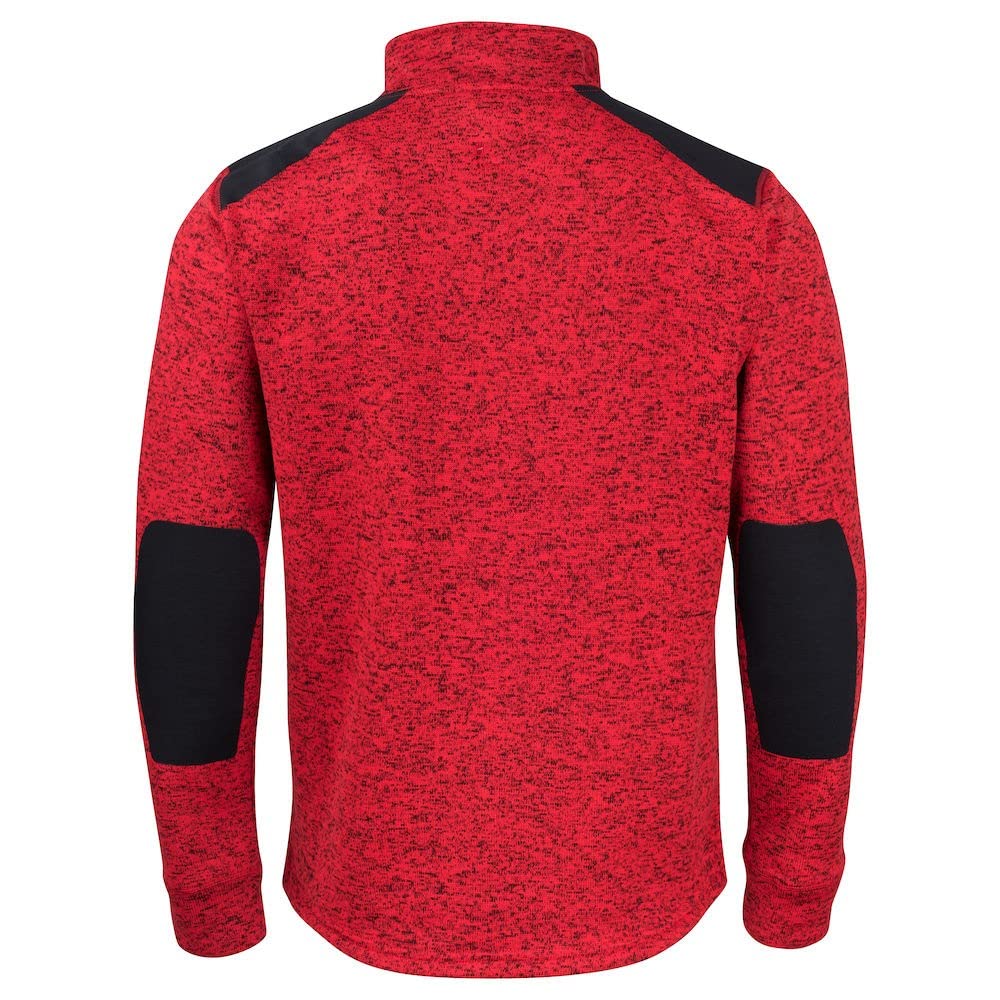 Men's Heathered Fleece Jacket - Medium Size - Grey Melange - Warm & Cozy Outdoor Winter Wear for Hiking, Camping and Casual Everyday Use