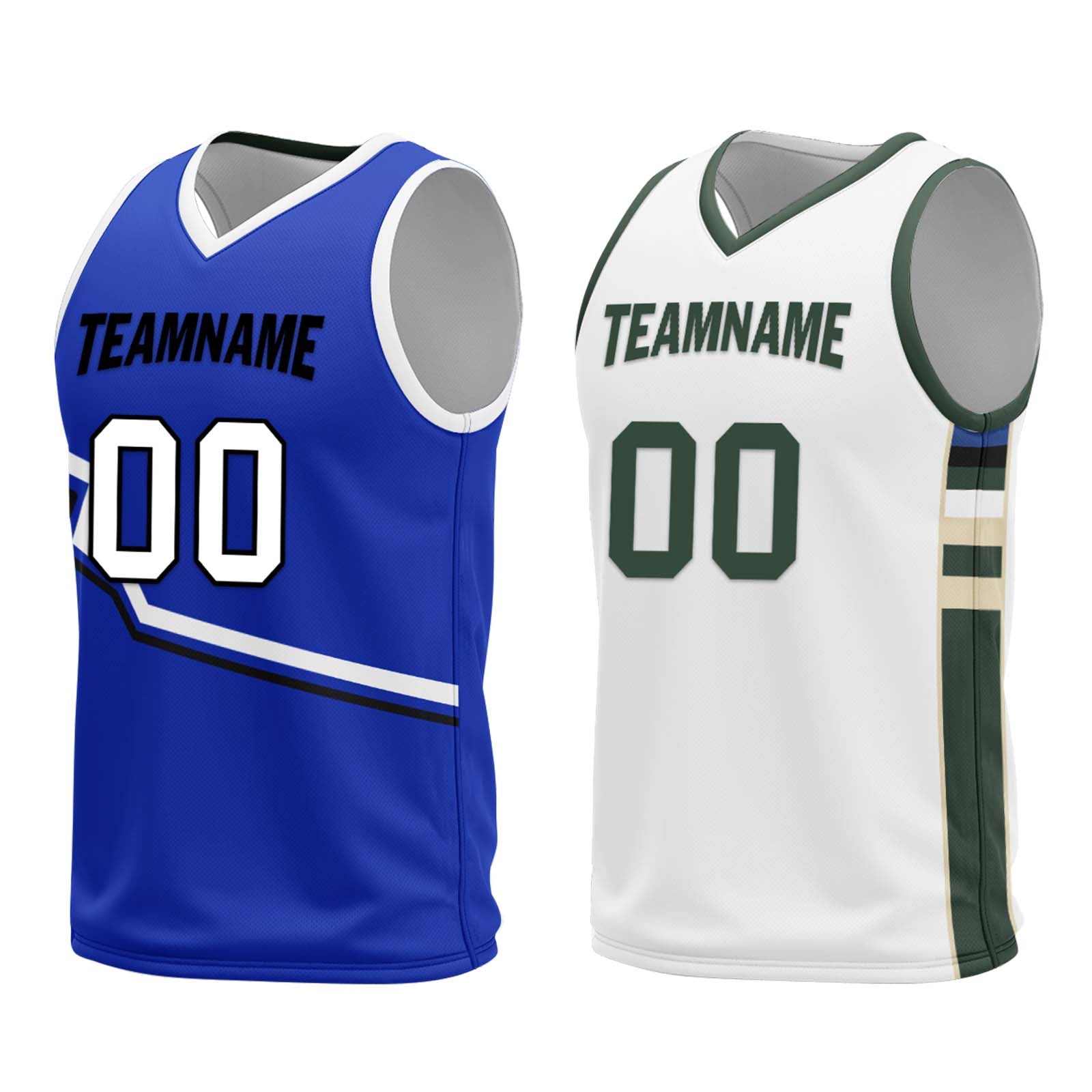 Custom Milwaukee Bucks Lake Blue & White Reversible Basketball Jersey - Personalized NBA City Edition Jersey for Men & Women - Perfect for Games, Practice, and Fan Gear BBJ01R D0610 17