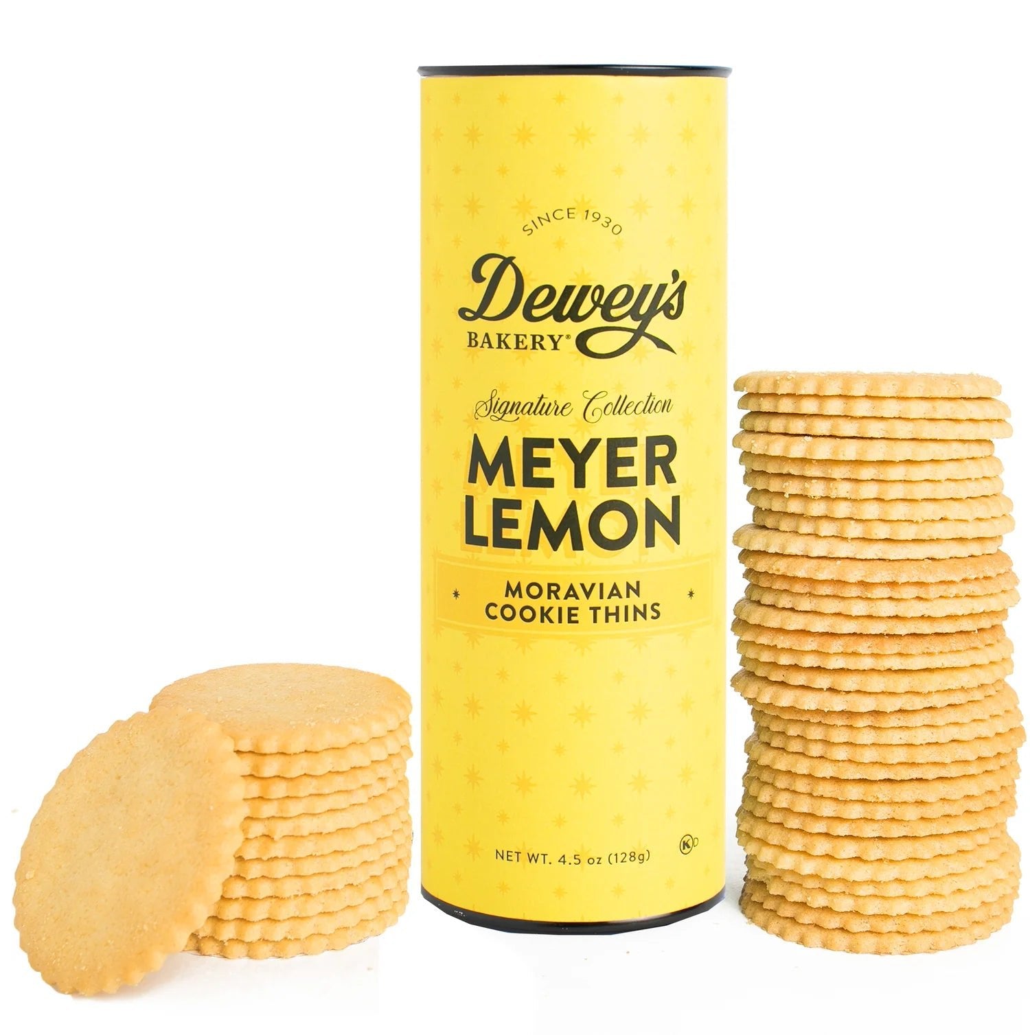 Dewey's Bakery Moravian Cookie Thins - Crispy Traditional Spiced Cookies - Perfect for Holiday Gifts, Tea Time & Dessert Platters